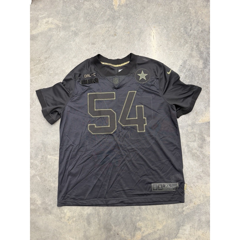 Dallas Cowboys #54 Jaylon Smith Black XL Jersey 2020 Salute to Service Nike